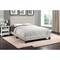 Homeroots 45.75 in. Beige & Black Solid Wood, MDF, Foam & Linen Full Size Bed 333287 - alternate 4